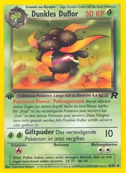 Karte Dunkles Duflor aus Team Rocket, Nummer 36/82
