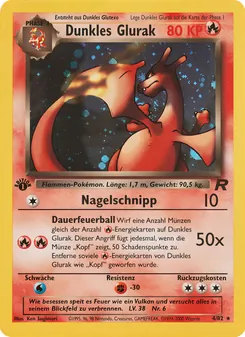 Karte Dunkles Glurak aus Team Rocket, Nummer 4/82