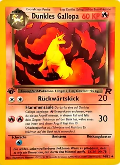Karte Dunkles Gallopa aus Team Rocket, Nummer 44/82