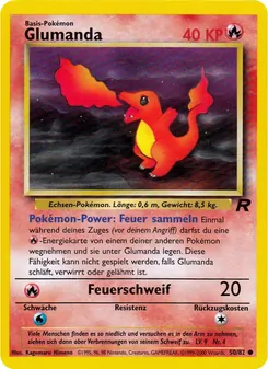 Karte Glumanda aus Team Rocket, Nummer 50/82