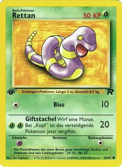 Karte Rettan aus Team Rocket, Nummer 56/82