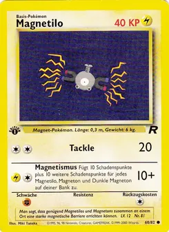 Karte Magnetilo aus Team Rocket, Nummer 60/82