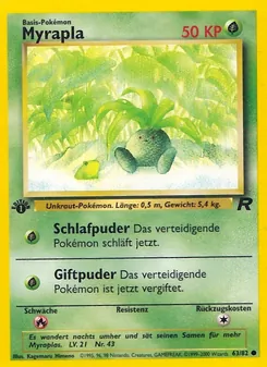 Karte Myrapla aus Team Rocket, Nummer 63/82