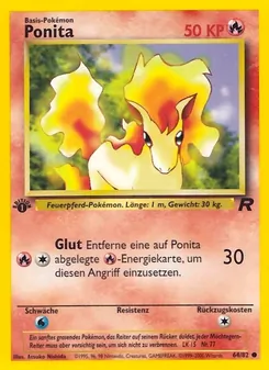 Karte Ponita aus Team Rocket, Nummer 64/82