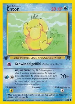 Karte Enton aus Team Rocket, Nummer 65/82