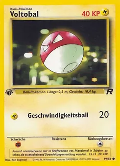 Karte Voltobal aus Team Rocket, Nummer 69/82
