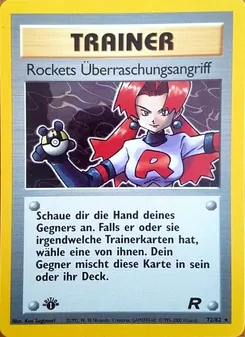 Karte Rockets Überraschungsangriff aus Team Rocket, Nummer 72/82