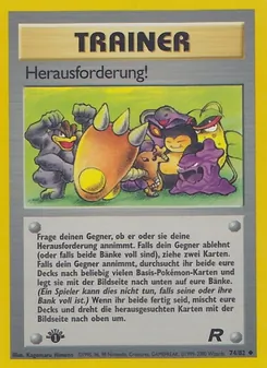 Karte Herausforderung! aus Team Rocket, Nummer 74/82