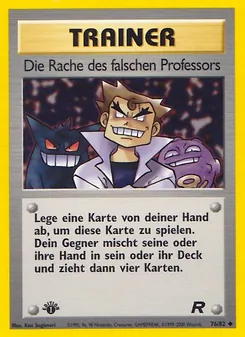 Karte Die Rache des falschen Profess aus Team Rocket, Nummer 76/82