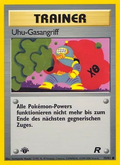 Karte Uhu-Gasangriff aus Team Rocket, Nummer 78/82