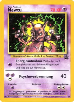 Karte Mewtu aus Wizards Black Star Promos, Nummer 14/53