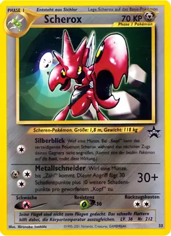Karte Scherox aus Wizards Black Star Promos, Nummer 33/53