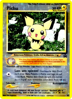 Karte Pichu aus Wizards Black Star Promos, Nummer 35/53