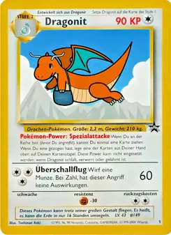 Karte Dragoran (Dragonit) aus Wizards Black Star Promos, Nummer 5/53