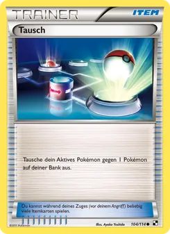 Karte Tausch aus Schwarz & Weiß, Nummer 104/114
