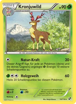 Karte Kronjuwild aus Schwarz & Weiß, Nummer 14/114