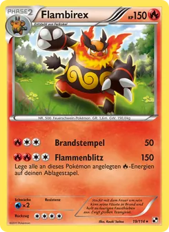 Karte Flambirex aus Schwarz & Weiß, Nummer 19/114