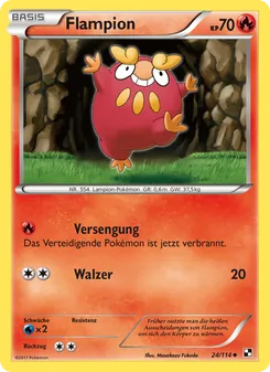 Karte Flampion aus Schwarz & Weiß, Nummer 24/114