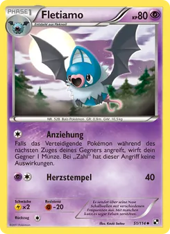 Karte Fletiamo aus Schwarz & Weiß, Nummer 51/114