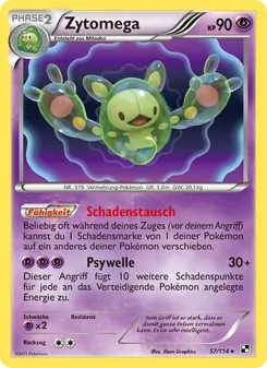 Karte Zytomega aus Schwarz & Weiß, Nummer 57/114