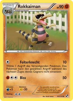 Karte Rokkaiman aus Schwarz & Weiß, Nummer 64/114