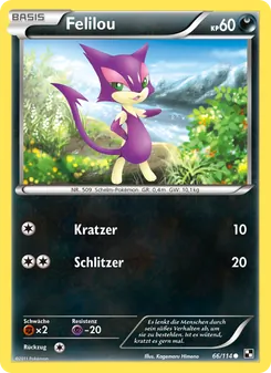 Karte Felilou aus Schwarz & Weiß, Nummer 66/114