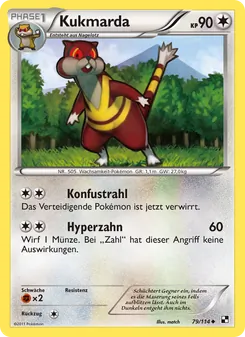 Karte Kukmarda aus Schwarz & Weiß, Nummer 79/114