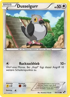 Karte Dusselgurr aus Schwarz & Weiß, Nummer 84/114