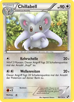 Karte Chillabell aus Schwarz & Weiß, Nummer 89/114