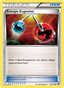 Karte Energie-Rückgewinnung aus Schwarz & Weiß, Nummer 92/114
