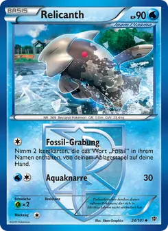 Karte Relicanth aus Plasma-Blaster, Nummer 24/101