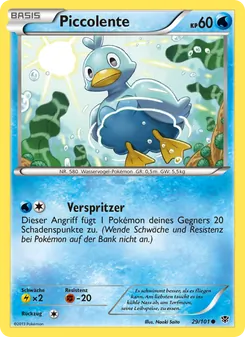 Karte Piccolente aus Plasma-Blaster, Nummer 29/101