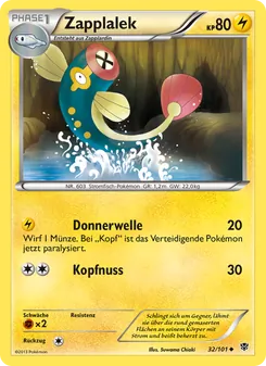 Karte Zapplalek aus Plasma-Blaster, Nummer 32/101
