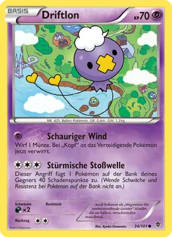 Karte Driftlon aus Plasma-Blaster, Nummer 34/101