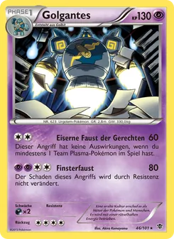 Karte Golgantes aus Plasma-Blaster, Nummer 46/101