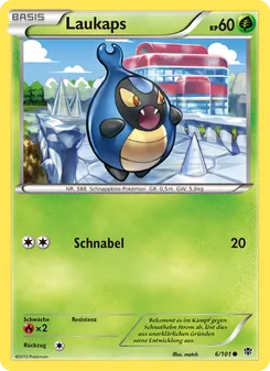 Karte Laukaps aus Plasma-Blaster, Nummer 6/101
