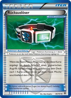 Karte Rückauslöser aus Plasma-Blaster, Nummer 86/101
