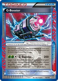 Karte G-Booster aus Plasma-Blaster, Nummer 92/101