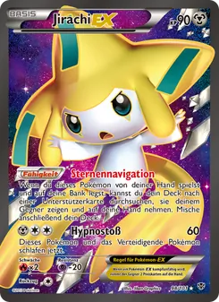 Karte Jirachi-EX aus Plasma-Blaster, Nummer 98/101
