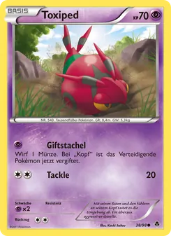 Karte Toxiped aus Aufstreben der Mächtigen, Nummer 38/98
