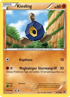 Karte Kiesling aus Aufstreben der Mächtigen, Nummer 50/98