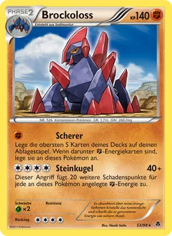 Karte Brockoloss aus Aufstreben der Mächtigen, Nummer 53/98