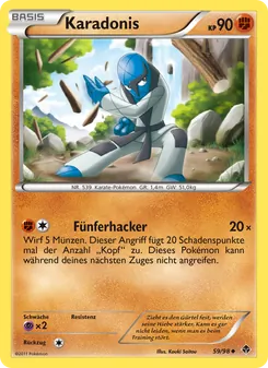 Karte Karadonis aus Aufstreben der Mächtigen, Nummer 59/98