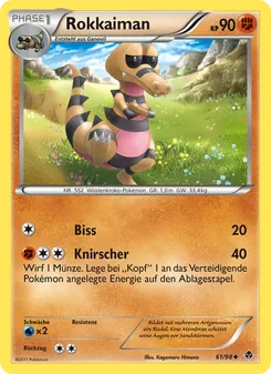 Karte Rokkaiman aus Aufstreben der Mächtigen, Nummer 61/98