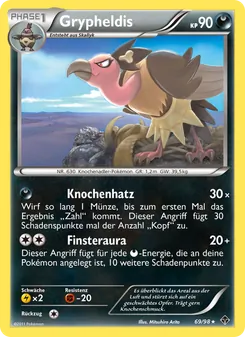 Karte Grypheldis aus Aufstreben der Mächtigen, Nummer 69/98