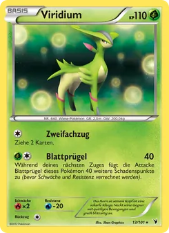 Karte Viridium aus Königliche Siege, Nummer 13/101