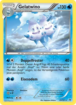 Karte Gelatwino aus Königliche Siege, Nummer 29/101