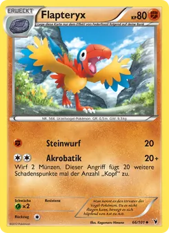 Karte Flapteryx aus Königliche Siege, Nummer 66/101
