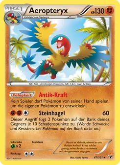 Karte Aeropteryx aus Königliche Siege, Nummer 67/101