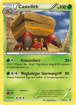 Karte Castellith aus Königliche Siege, Nummer 7/101